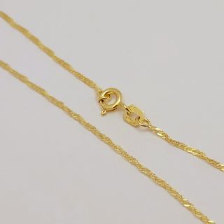 Zlatý řetízek 1,35g, 45cm 585/1000